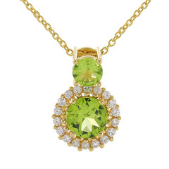 Collier en argent et Péridot