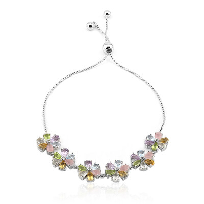 Bracelet en argent et Péridot de Birmanie