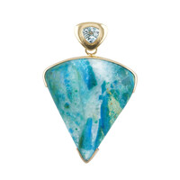 Pendentif en argent et Opale d'Atacama (Bali Barong)