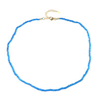 Collier en argent et Apatite bleu néon (Adela Silber)