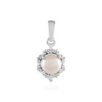 Pendentif en argent et Perle blanche de culture d'eau douce