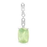 Pendentif en argent et Préhnite