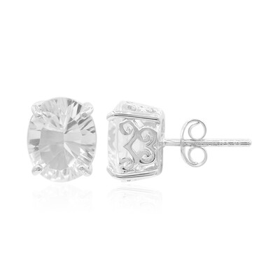 Boucles d'oreilles en argent et Topaze blanche