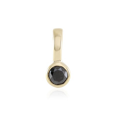 Pendentif en or et Diamant noir