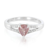 Bague en or et Saphir Padparadscha non chauffé