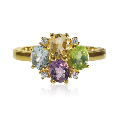 Bague en argent et Améthyste