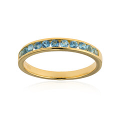 Bague en argent et Aigue-Marine Santa Maria