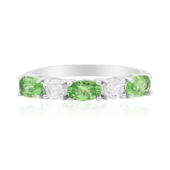 Bague en argent et Grenat Tsavorite