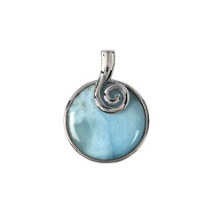 Pendentif en argent et Larimar