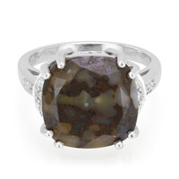 Bague en argent et Quartz Dinosaure