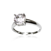 Bague en argent et Kunzite du Brésil