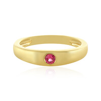 Bague en argent et Spinelle rose