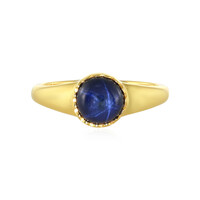 Bague en argent et Saphir étoilé bleu
