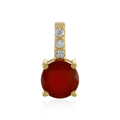 Pendentif en argent et Onyx rouge