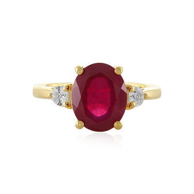 Bague en argent et Rubis de Madagascar