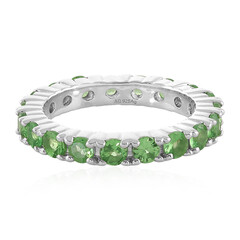 Bague en argent et Grenat Tsavorite
