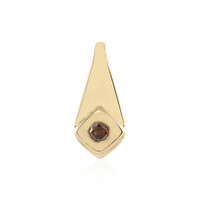 Pendentif en or et Diamant chocolat I2