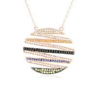 Collier en argent et Saphir jaune