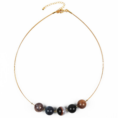 Collier en argent et Sardonyx