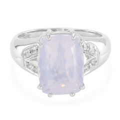Bague pour homme en argent et Quartz Fleur de Lys