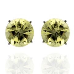 Boucles d'oreilles en argent et Quartz de l'Ouro Verde