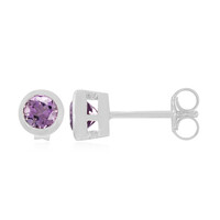 Boucles d'oreilles en argent et Améthyste de Bolivie