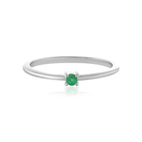 Bague en argent et Emeraude de Colombie