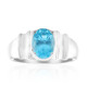Bague en argent et Apatite bleue (Pallanova)
