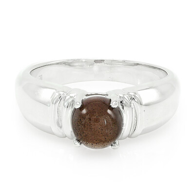 Bague pour homme en argent et Scapolite œil-de-chat