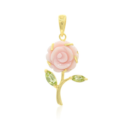 Pendentif en argent et Nacre