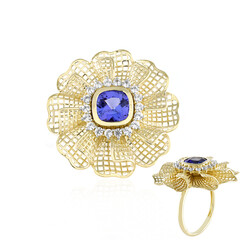 Bague en or et Tanzanite AAA (Ornaments by de Melo)