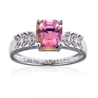 Bague en or et Diaspora rose (AMAYANI)