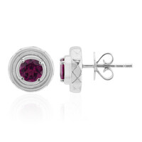 Boucles d'oreilles en argent et Grenat Roshoit (Pallanova)