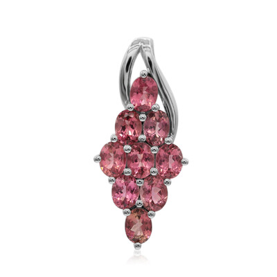 Pendentif en argent et Tourmaline rose