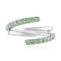 Bague en argent et Tsavorite de Tanzanie (de Melo)