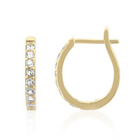 Boucles d'oreilles en argent et Topaze bleu ciel