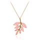 Collier en argent et Quartz rose pastel