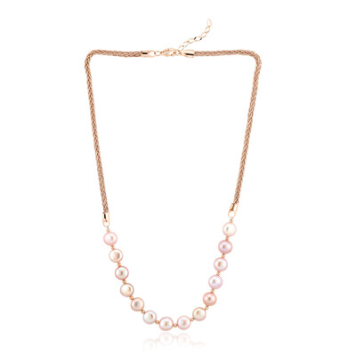 Collier en argent et Perle de culture d'eau douce pourpre (TPC)