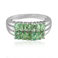 Bague pour homme en argent et Tourmaline Paraïba