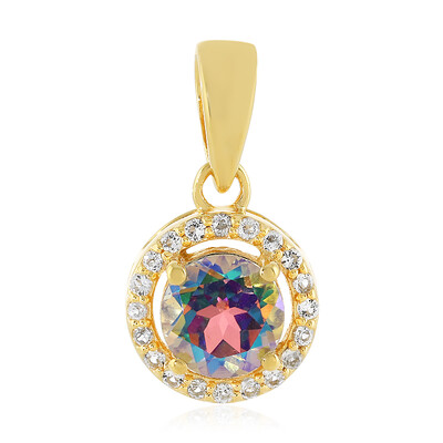 Pendentif en argent et Topaze arc-en-ciel