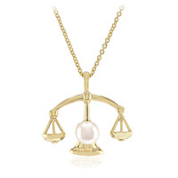 Collier en argent et Perle blanche de culture d'eau douce