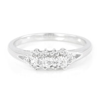 Bague en argent et Topaze blanche