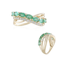 Bague en or et Emeraude de Russie