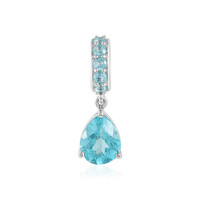 Pendentif en argent et Apatite bleue