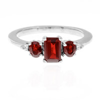 Bague en argent et Grenat d'Inde