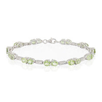 Bracelet en argent et Tourmaline Paraïba