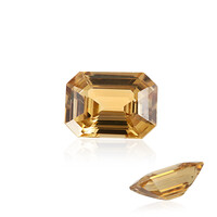  Zircon jaune (gemme et boîte de collection)