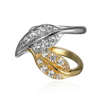 Boucles d'oreilles à clips en argent et Zircon