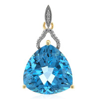 Pendentif en or et Topaze de Marambaia