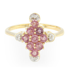 Bague en or et Saphir Padparadscha non chauffé (AMAYANI)